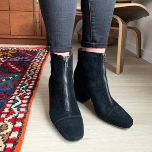 Madewell Amalia Boots in black suede